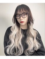 アンククロス 青山店(ANKH CROSS)&nbsp;アンククロス青山》エクステでホワイトグラデーション（天水悠斗