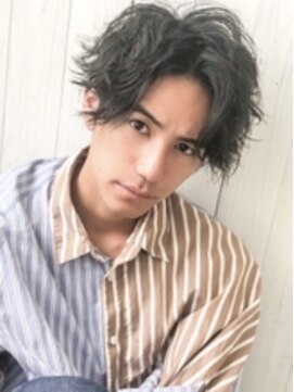 アグ ヘアー エマ 二日市店(Agu hair emma) 《Agu hair》ルーズウェーブセンターパート