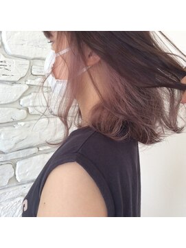 ヘアー ルセロ アット プリム(hair lucero @ prim) ピンクアッシュxインナーカラー