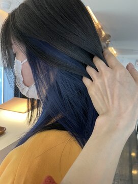 プラスディー(+D) インナーカラー／ブルー