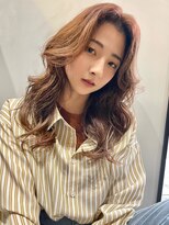 ブゾン(buZon)&nbsp;セミロングウェーブ×ピンクアッシュ