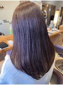 ツヤ髪　ラベンダーグレージュ　アディクシーカラー