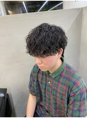 波巻きパーマ