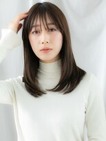 ドクターズサロン LAB 小山店 暖色系カラー小顔ツヤ髪ニュアンスストレートｊ小山20代30代40代