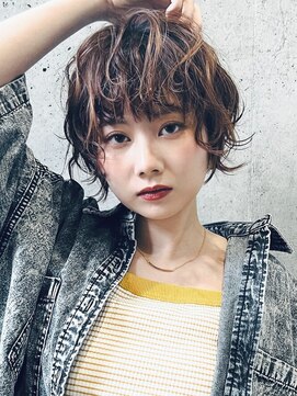 マノ 千歳烏山(MaNO) ショート韓国ボブハイライト髪質改善ブリーチ前髪20代30代