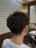 ルピナス 中田(Lupinus) ピンパーマ無造作スパイキーショート