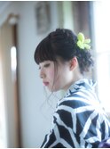 浴衣編み込みアレンジ/20代/30代/40代/50代/倉敷/白楽町