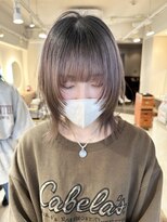 テトラ バイ ネオリーブ 横浜西口店(tetra by neolive)&nbsp;ウルフカット　デザインカラー　ブリーチ　ダブルカラー