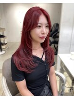 シーン(seen)&nbsp;【ざくざくレイヤー×ワインレッド】