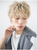 ニュアンスパーマ無造作ハイトーンカラーショートe札幌月寒