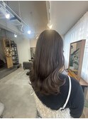 オリーブベージュ〇透明感カラー