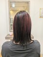 オシャマヘアー マチニワ店 アンブレラカラー(トップのみブリーチ)で、白髪気になりにくい