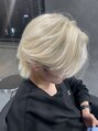 ミスト(MIST) ブリーチのみのムラシャン仕上げのホワイト♪