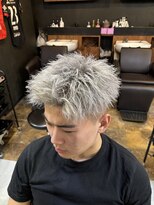 メンズ ラピス(Men's Lapis)&nbsp;アップバングショート/シルバーカラー