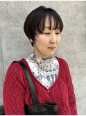 マッシュショート.ハイライト.シースルーバング
