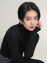 ソワネ 表参道(soigne)&nbsp;表参道大人ショートボブ顔周りレイヤーカットくびれショート30代