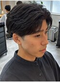 刈り上げショート/センターパート/フェザーパーマ/千葉駅/森茂樹
