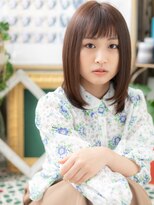 カバーヘア ブリス 大宮西口(COVER HAIR bliss)&nbsp;大人可愛いオン眉内巻きワンカールミディアムh4大宮20代30代40代