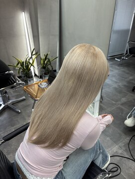 ファビ 渋谷(Fab) くびれヘア/暗めカラー/アプリコットオレンジ/縮毛矯正