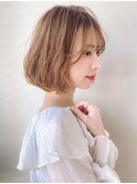 デジタルパーマ/ボブパーマ/ベージュブラウン/フェミニンp北浦和