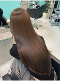 ブリーチなし/ブラウンカラー