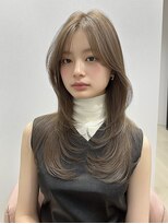 レア 渋谷(Le'a)&nbsp;【Ｌｅ’ａ】レイヤーカット　グレージュカラー　髪質改善