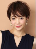 ショートヘア/分け目無し前髪あり/大人ショート/30代/40代/50代