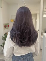 ヴィア 京都烏丸(Via)&nbsp;レイヤーカット/ラベンダー/ケアブリーチ/ダブルカラー