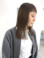ザワン(the one .)&nbsp;【the one.】ワイドミニバングの切りっぱなしロブ　-HIROMI-