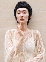 フリップビーアヴェダ(FLIP B AVEDA) 本八幡×ベリーショート×くせ毛風パーマ×黒髪
