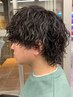 メンズカット+ケアパーマ￥15000[町田/ピンパーマ/メンズパーマ/ウルフカット]