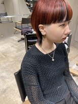 ビビト(bibito) bibito ウルフ ウルフカット インナーカラー オレンジ