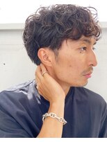 ユノ(juno)&nbsp;ショートマッシュ　ナチュラルスパイラルパーマ