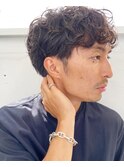 ショートマッシュ ナチュラルスパイラルパーマ