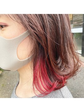 メルクマール(MERKMAL) インナーカラー+外ハネボブ