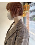 【RAYS×藤野】オレンジベージュ×ボブ