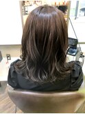 初カラーでのアッシュ系カラー