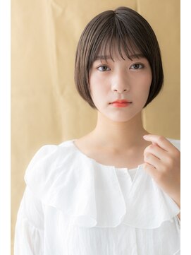モッズヘア 越谷(mod's hair) 黒髪小顔シースルー前髪前下がりボブショートZ越谷20代30代40代