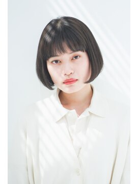 ベンジー 学芸大学店(benji) オン眉シンプルで可愛いラインボブ20代30代