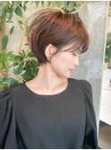 30代ショート/40代ショート/束感ショートボブ/小顔ショート