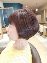 ヘアサロンアンドヘアメイクディー(hair salon hair make D)&nbsp;仙台D  プレミアムケアカラー×マッシュボブ×ピンクカラーstyle