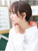 ★透け感シースルーバングAラインボブショート20代30代40代★8