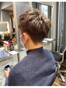 ヘアアンドメイク エジェリ(hair&make egerie) 大人メンズ・白髪ぼかしハイライトショート