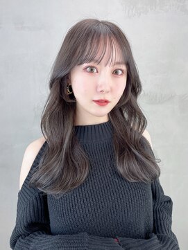 アイティー バイ アルバム 中野店(IT by ALBUM) ワンホンヘア_外ハネボブセクションカラーペールベージュ_9015