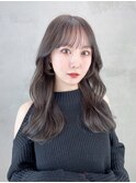 ワンホンヘア_外ハネボブセクションカラーペールベージュ_9015
