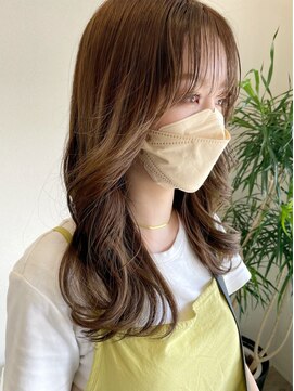 ウル(uLu.) 【顔周りカット】韓国へア/フェイスレイヤー/ベージュカラー