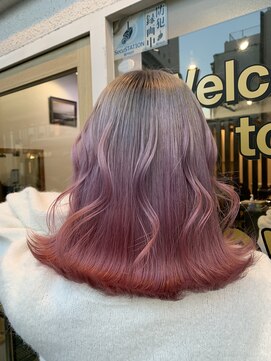 ラビス クローバー(Lovis clover) グラデピンク/アッシュピンク