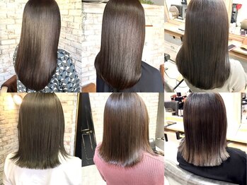 ヘアーアートシフォン 池袋西口店(Hair art chiffon)の写真/【髪質改善専門店/半個室】伸ばしかけの髪もまとまり◎髪質改善Trで髪の内部からダメージを修復し美髪に