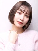 大人可愛い小顔カット美髪ツヤ髪大人ガーリーショートボブA4
