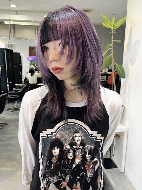 【RITZY】Lavender Pink × point Black
